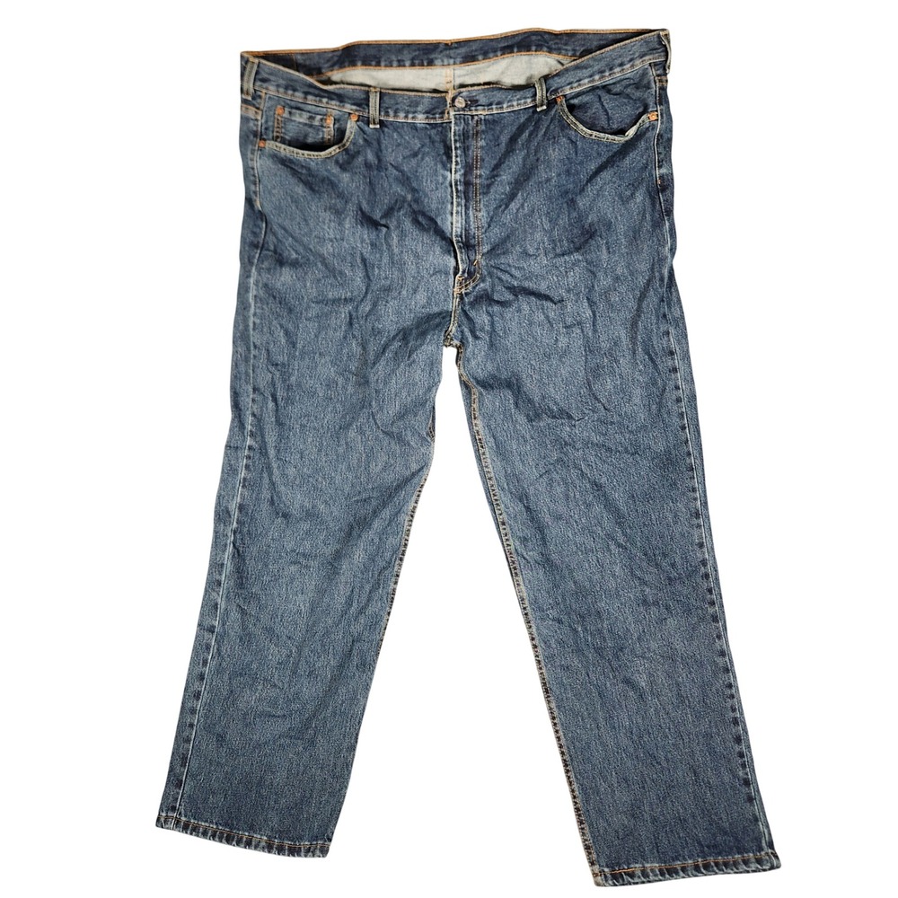 Levi's 550 Relaxed Fit Jeans Mens 50x32 Blue Excellent Medium Wash Denim